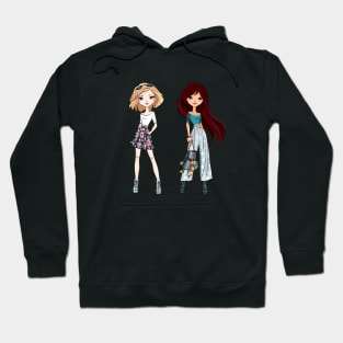 Set of girls in summer clothes Hoodie